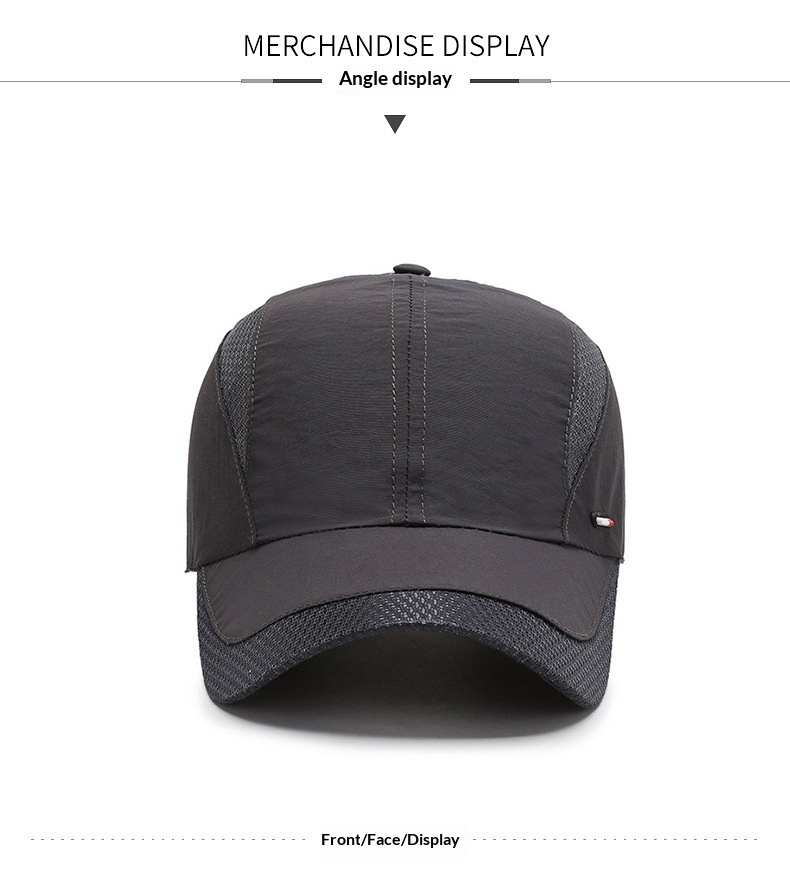 Gorra de béisbol para hombre transpirable ligera para pesca_voghion.com