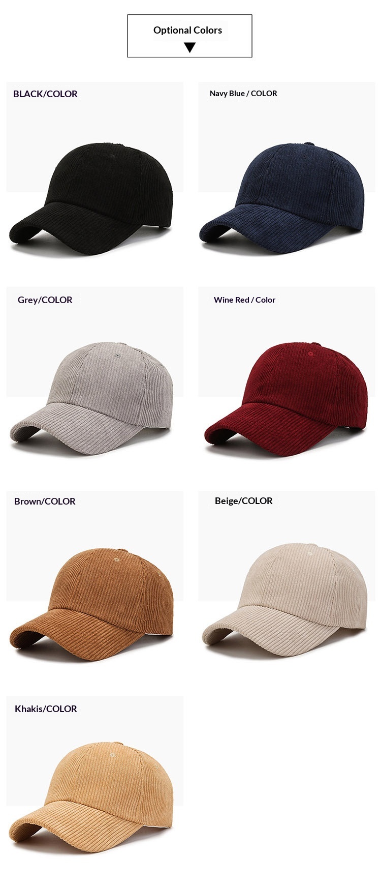 New Spring Autumn Version Baseball Cap Versatile Striped Corduroy Japanese And Korean Casual Internet Celebrity Sun Hat_voghion.com