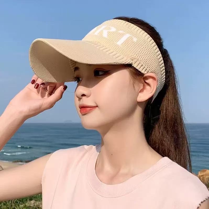 Gorra de béisbol con visera para mujer, estilo coreano, versátil y moderna, con protección solar, informal, para verano y otoño_voghion.com