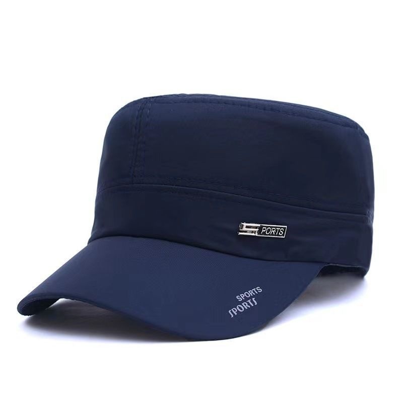 Men's Quick-Dry Flat Top Outdoor Casual Sunshade Baseball Cap Middle-Aged Spring Summer Thin Hat_voghion.com