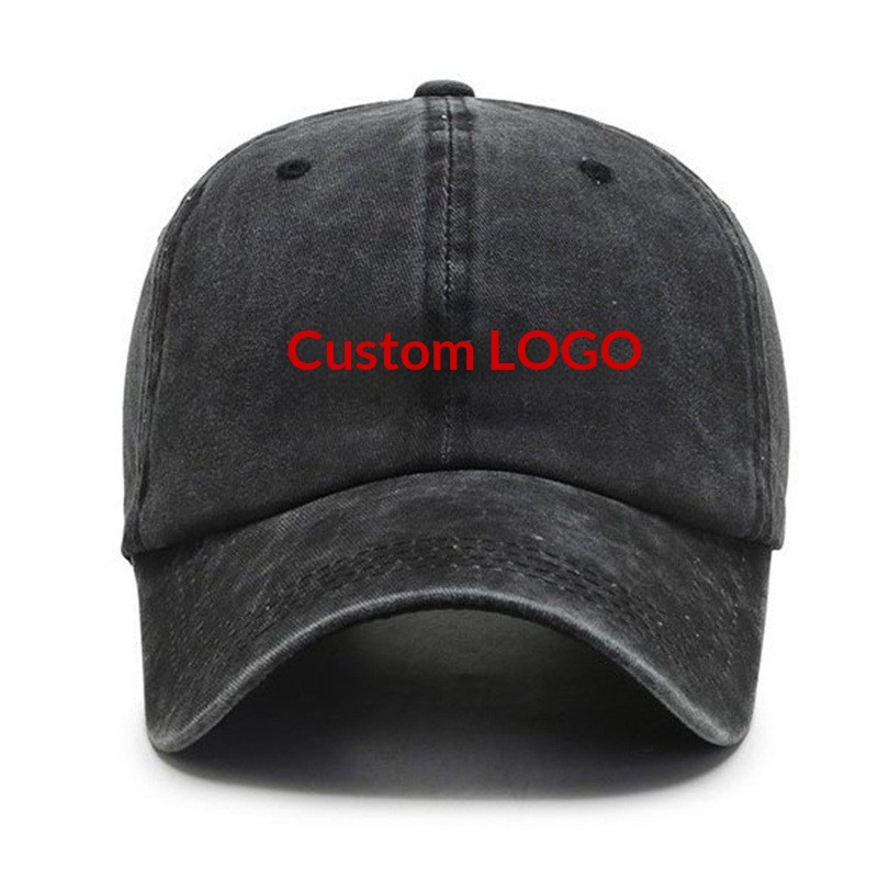 Washed Cotton Solid Color Plain Baseball Cap For Women And Men, Casual Duckbill Cap, Korean Style Vintage Adjustable Hat_voghion.com