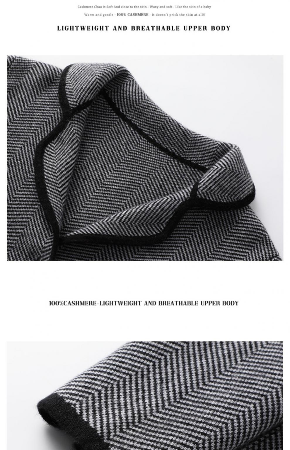 High-end Women's Short Knitted Wool Blazer With Suit Collar_voghion.com