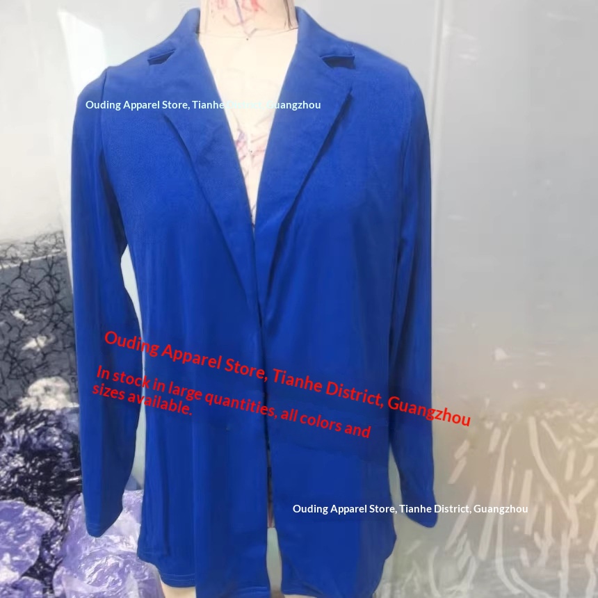 Blazer cardigan da donna a maniche lunghe con revers_voghion.com