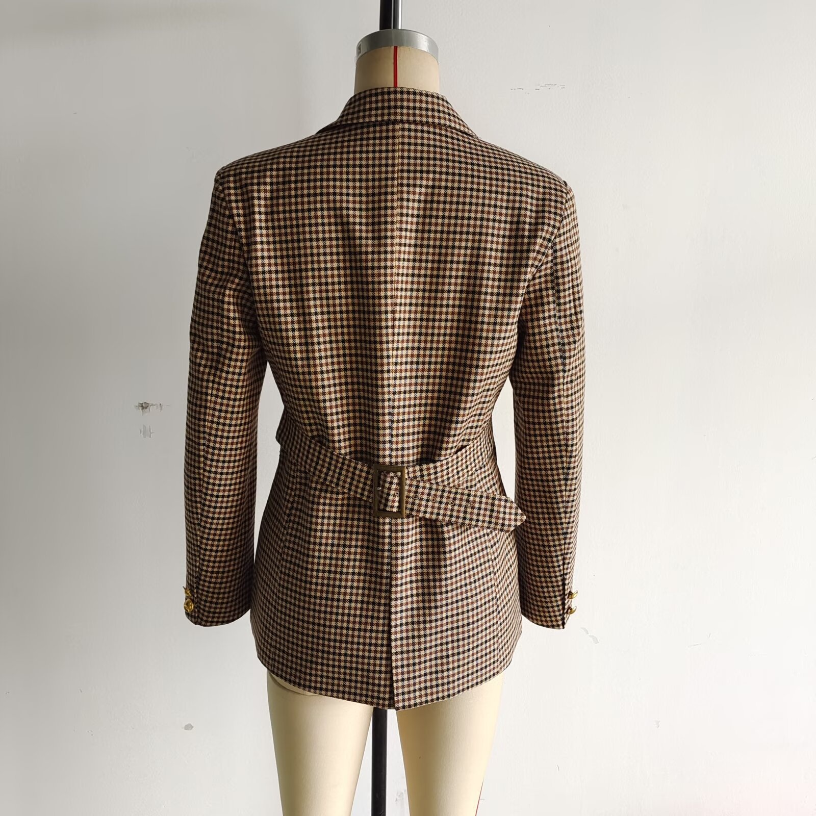 Blazer donna pied-de-poule stile francese moda versatile_voghion.com