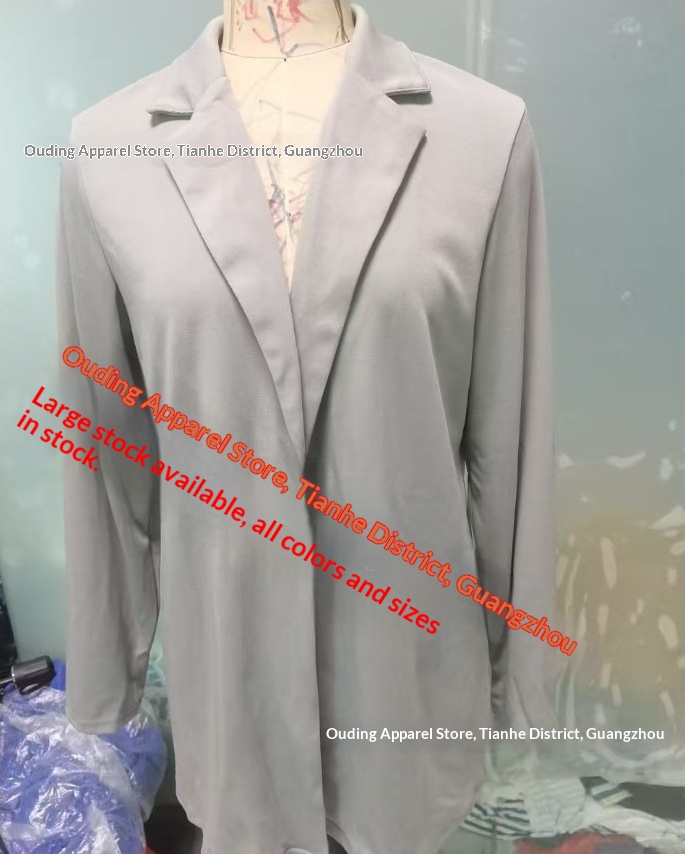 Blazer cardigan da donna a maniche lunghe con revers_voghion.com