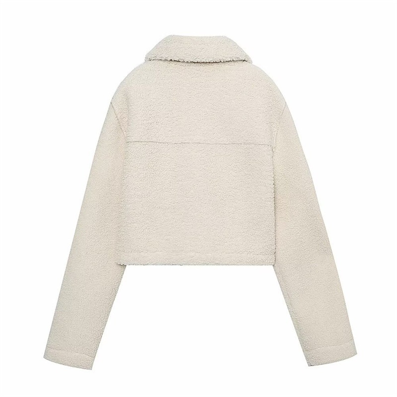Export Order! New Spring/summer European And American Style Women's Fashion Casual Long-sleeve Fleece Short Shirt Jacket_voghion.com