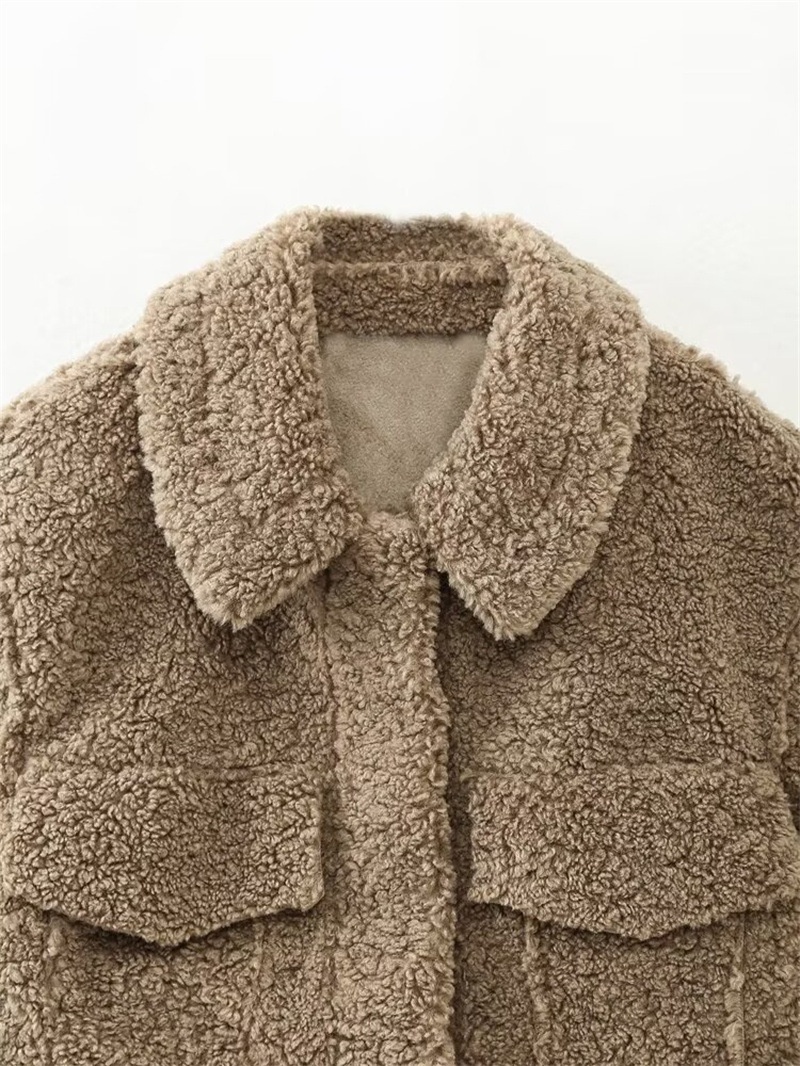 Export Order! New Spring/summer European And American Style Women's Fashion Casual Long-sleeve Fleece Short Shirt Jacket_voghion.com