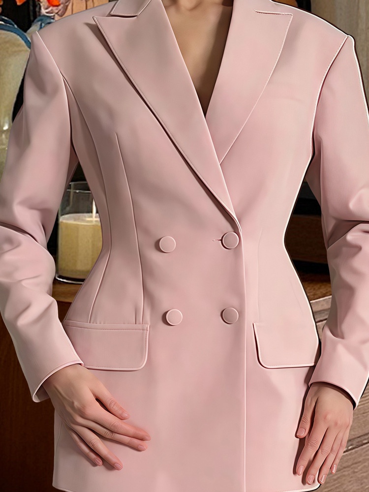 2025 Fall/Winter Simple Loose Double-Breasted Blazer For Women, New Fashionable And Elegant Autumn/Winter Suit_voghion.com