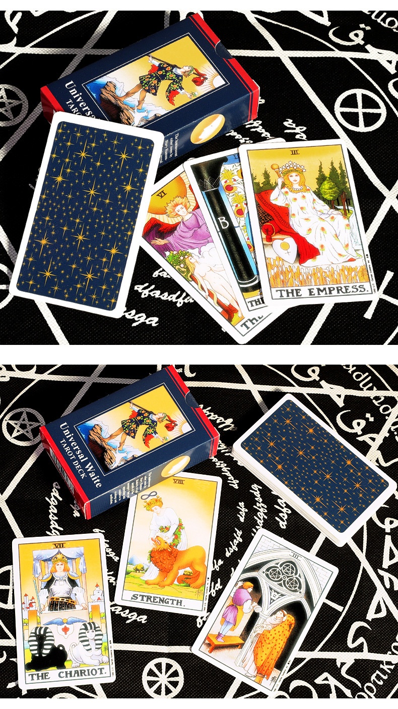 PeakGo Smith-Waite Orijinal Başlangıç Seviyesi Masa Oyunu Tam Set Tarot Kartları_voghion.com