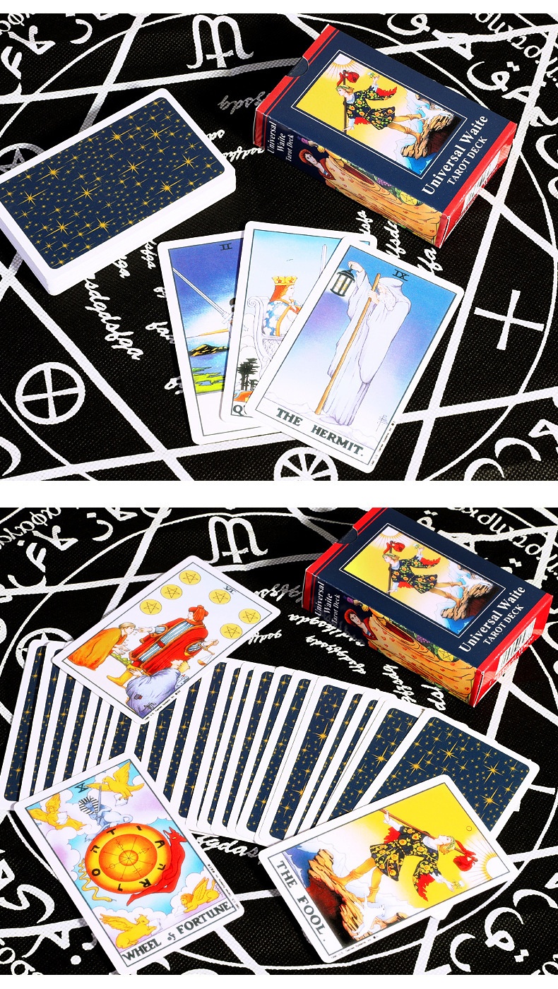 PeakGo Smith-Waite Orijinal Başlangıç Seviyesi Masa Oyunu Tam Set Tarot Kartları_voghion.com