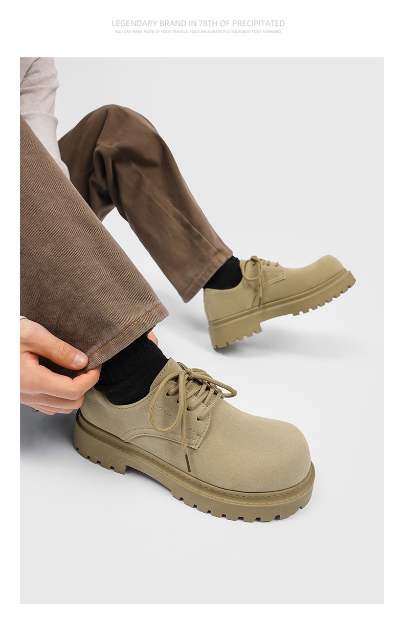 Chaussures derby vintage pour hommes à semelle compensée élégant_voghion.com