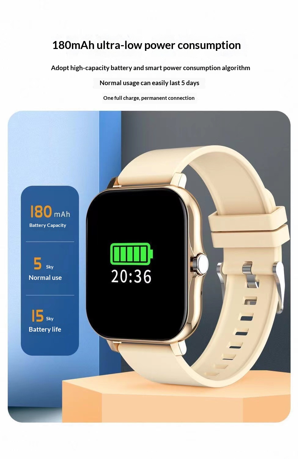 Smartwatch Mit Bluetooth-telefonie Herzfrequenz- Und Blutdruckmesser_voghion.com