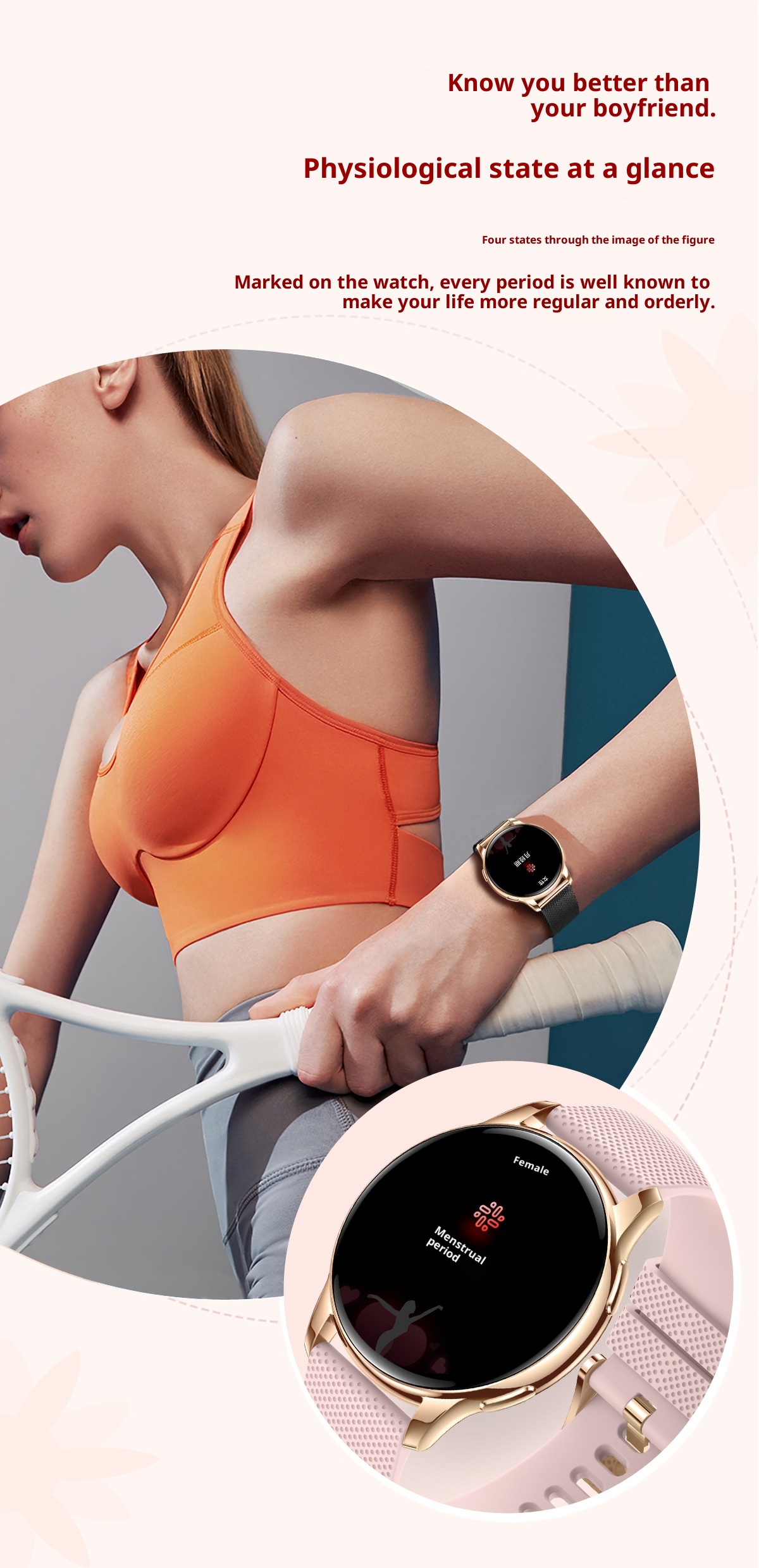 Smartwatch mujer amoled impermeable ip68 pulsera actividad_voghion.com