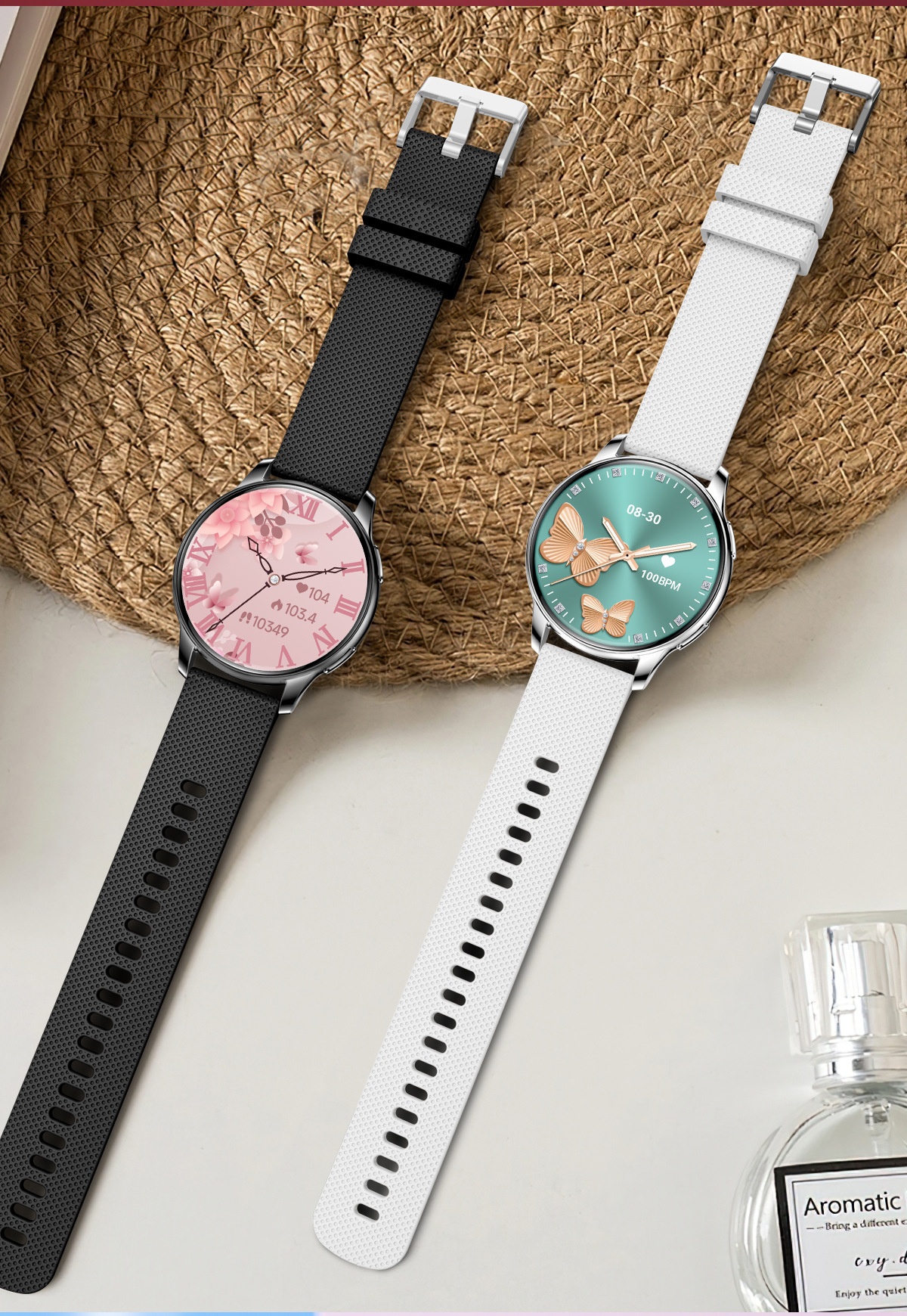 Smartwatch mujer amoled impermeable ip68 pulsera actividad_voghion.com