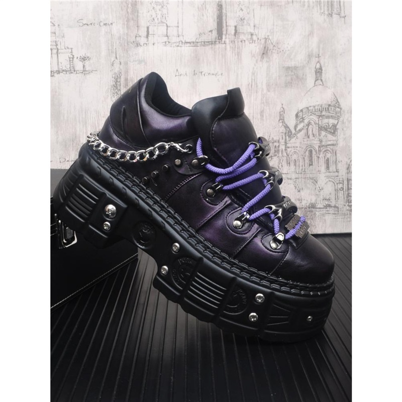 European Men's Retro Derby Thick-soled, Trendy Street Fashion Casual Shoes, Popular Online, With 10cm Metal Height_voghion.com