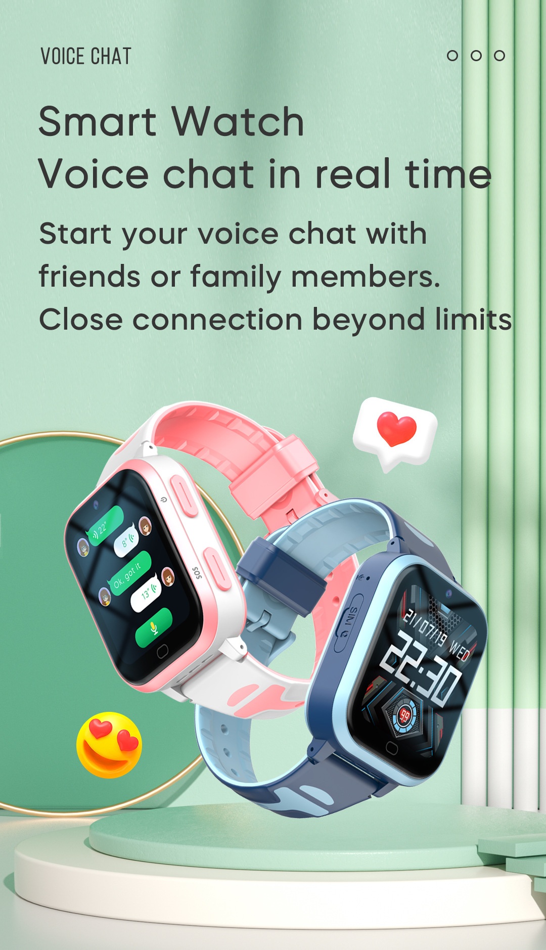 Smartwatch per bambini con gps e chiamata video 4g_voghion.com