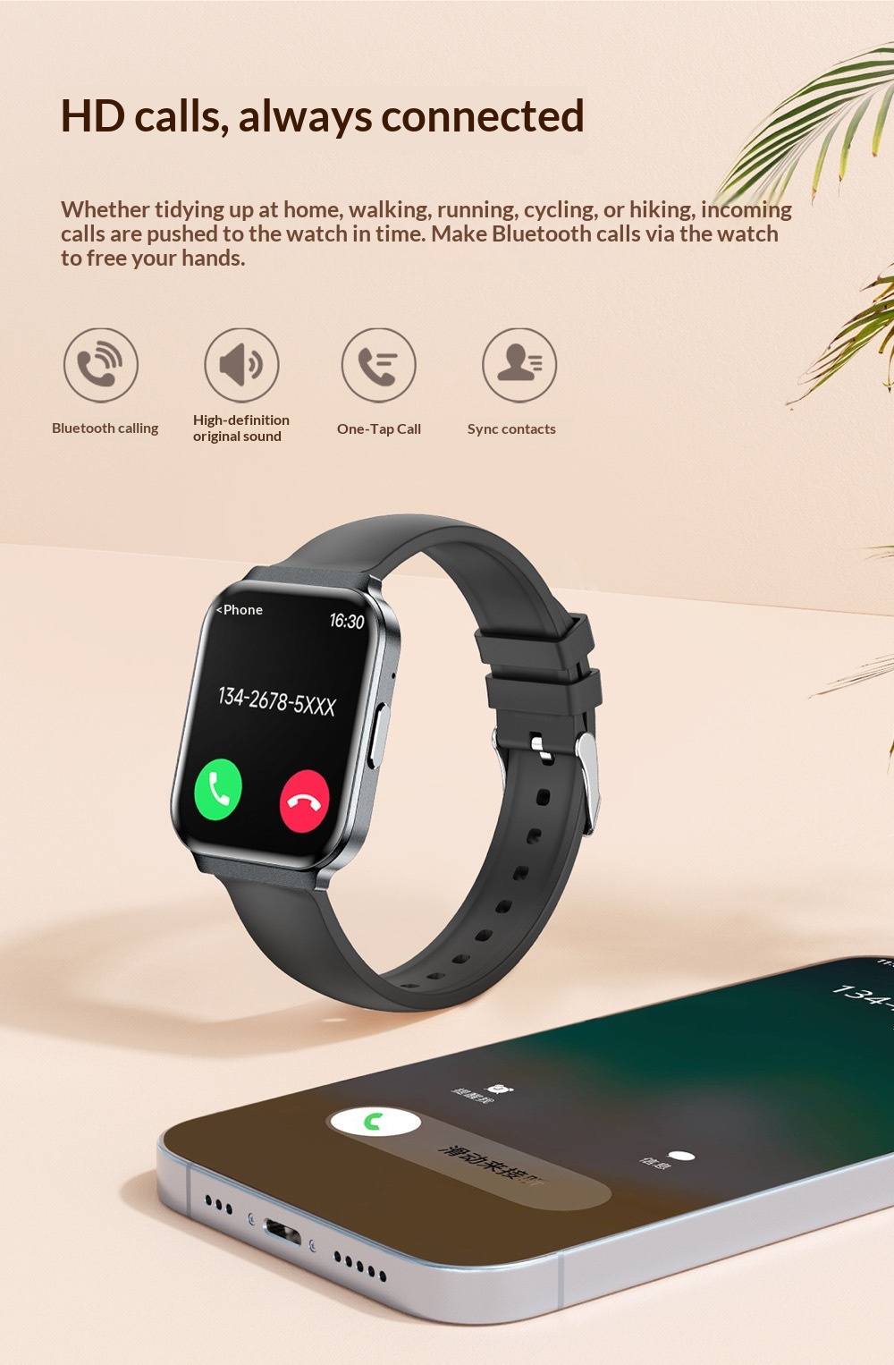 Smartwatch Mit Herzfrequenz- Und Blutsauerstoffmessung_voghion.com