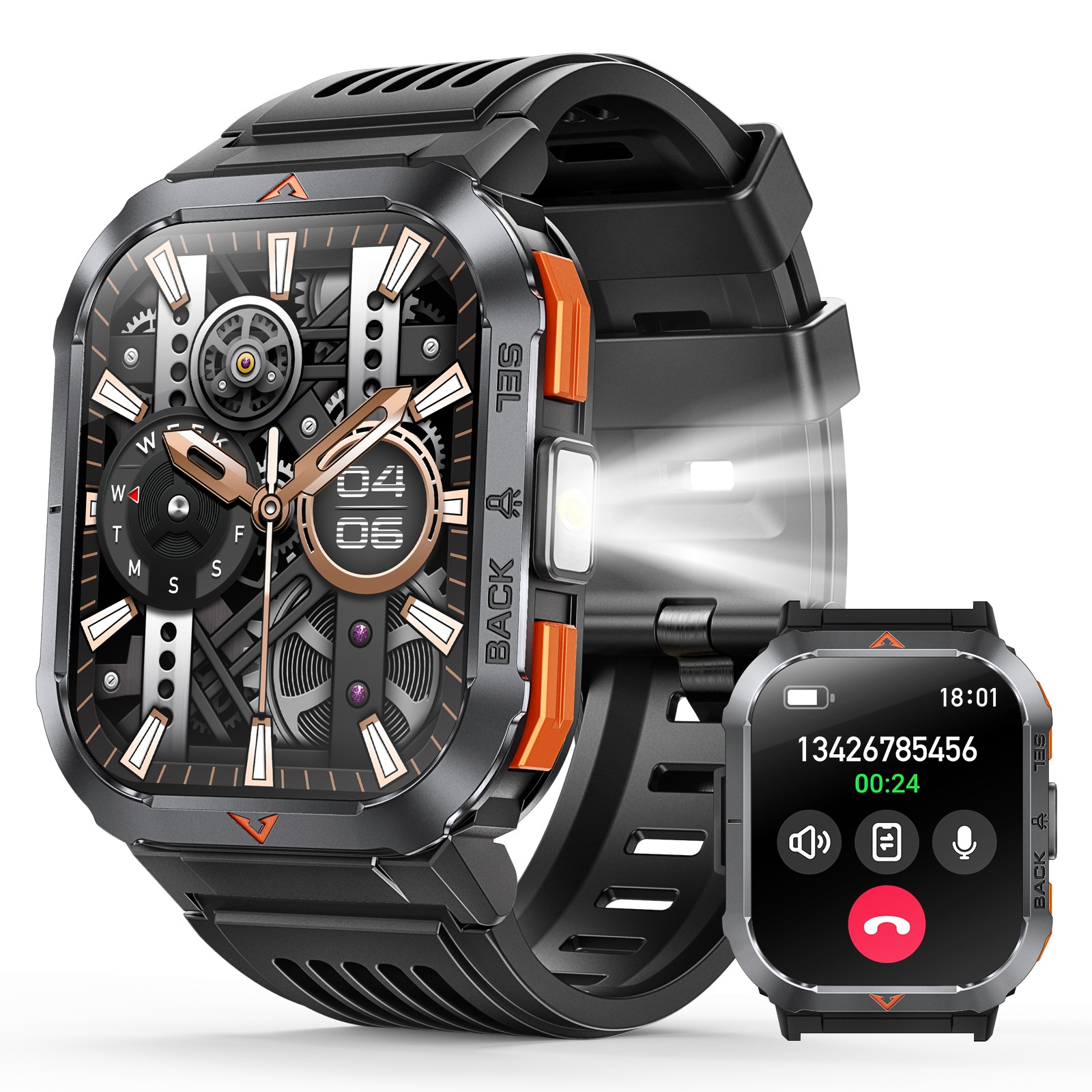 Smart Watch S50 With Bluetooth Calling And Compass Waterproof_voghion.com