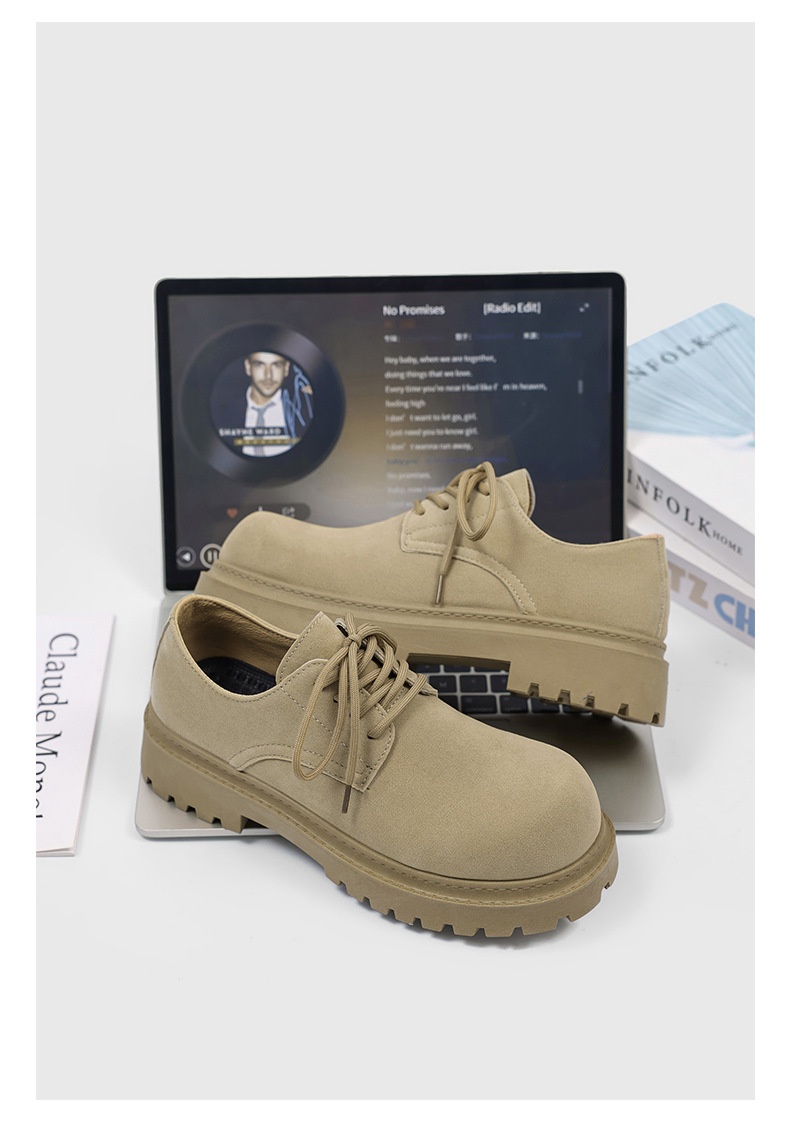 Chaussures derby vintage pour hommes à semelle compensée élégant_voghion.com