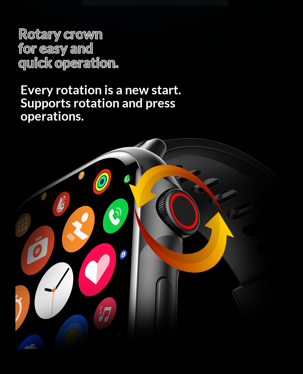 Smartwatch con chiamata bluetooth e cardiofrequenzimetro_voghion.com