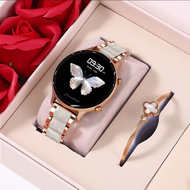 Neue Smartwatch für Damen (2025): Multifunktionale Bluetooth-Telefonie und -Zahlung, Kunstharzgehäuse – das perfekte Geschenk zum Valentinstag oder Geburtstag._voghion.com