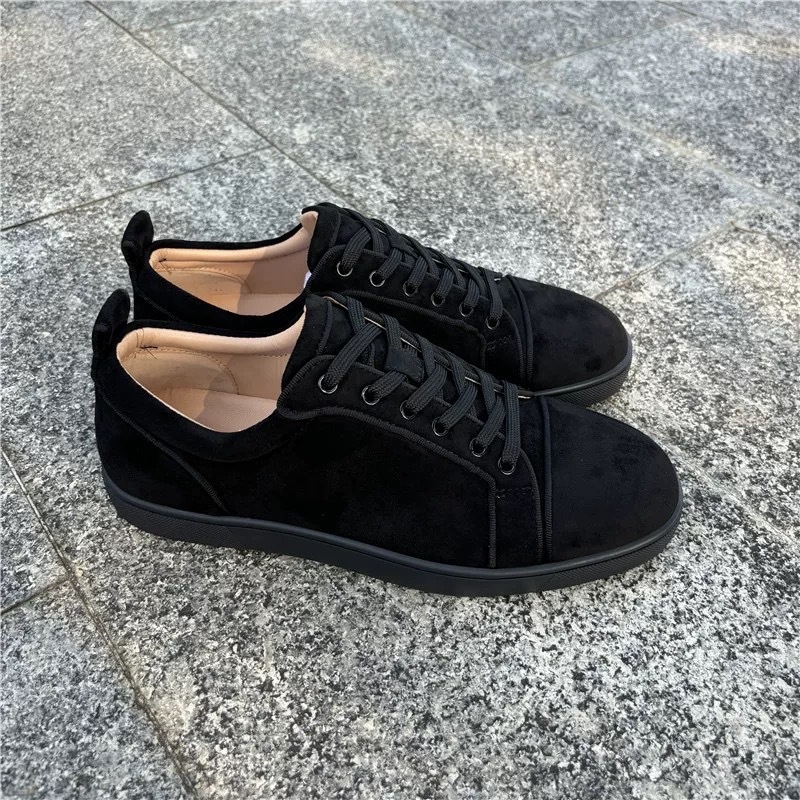 European And American Foreign Trade ACL Red Sole Rivet Men's Toe Stud CL Couple Style Women's Shoes Rhinestone Casual_voghion.com