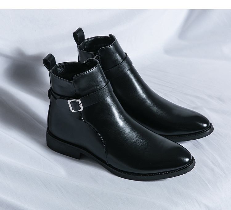 Britische High Top Lackleder Stiefel Für Herren Freizeitschuhe_voghion.com