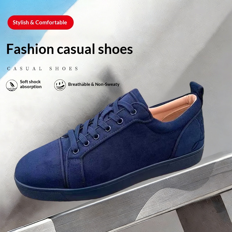 European And American Foreign Trade ACL Red Sole Rivet Men's Toe Stud CL Couple Style Women's Shoes Rhinestone Casual_voghion.com
