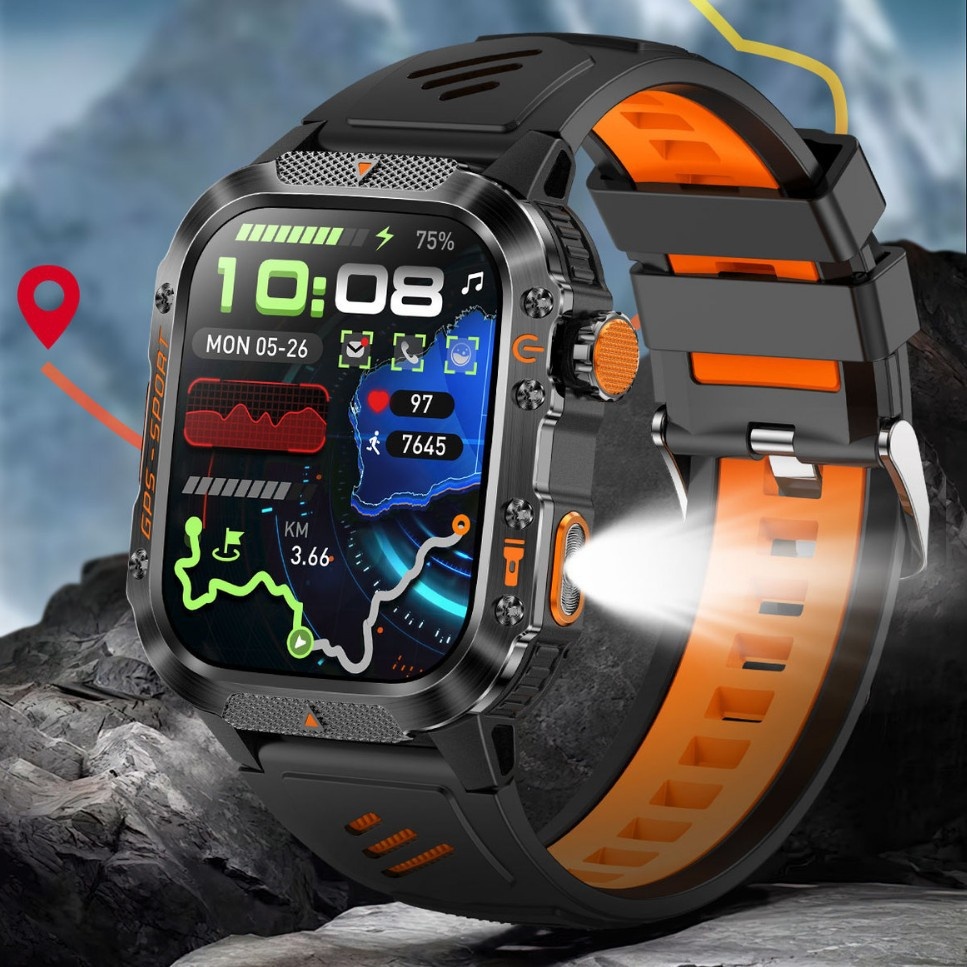 Smart Watch With Heart Rate Monitoring And Gps Tracking Waterproof_voghion.com