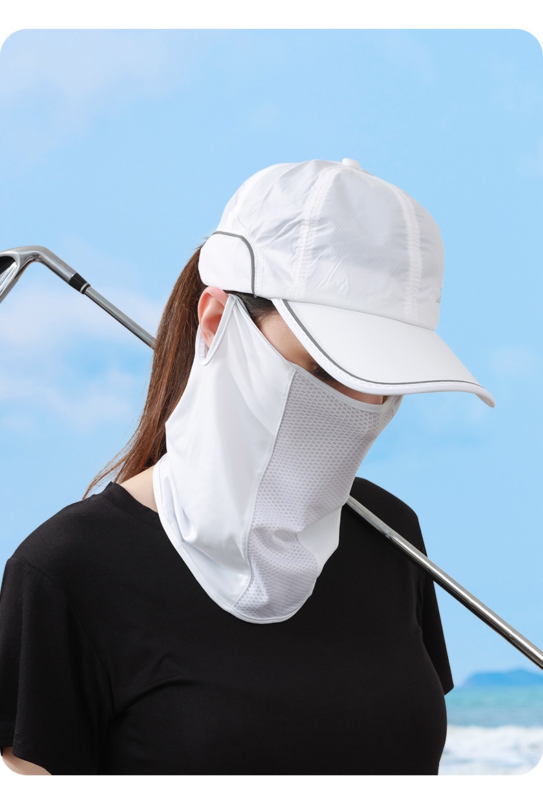 Golf ansigtsmaske med ørestropper solbeskyttelse uv filter_voghion.com