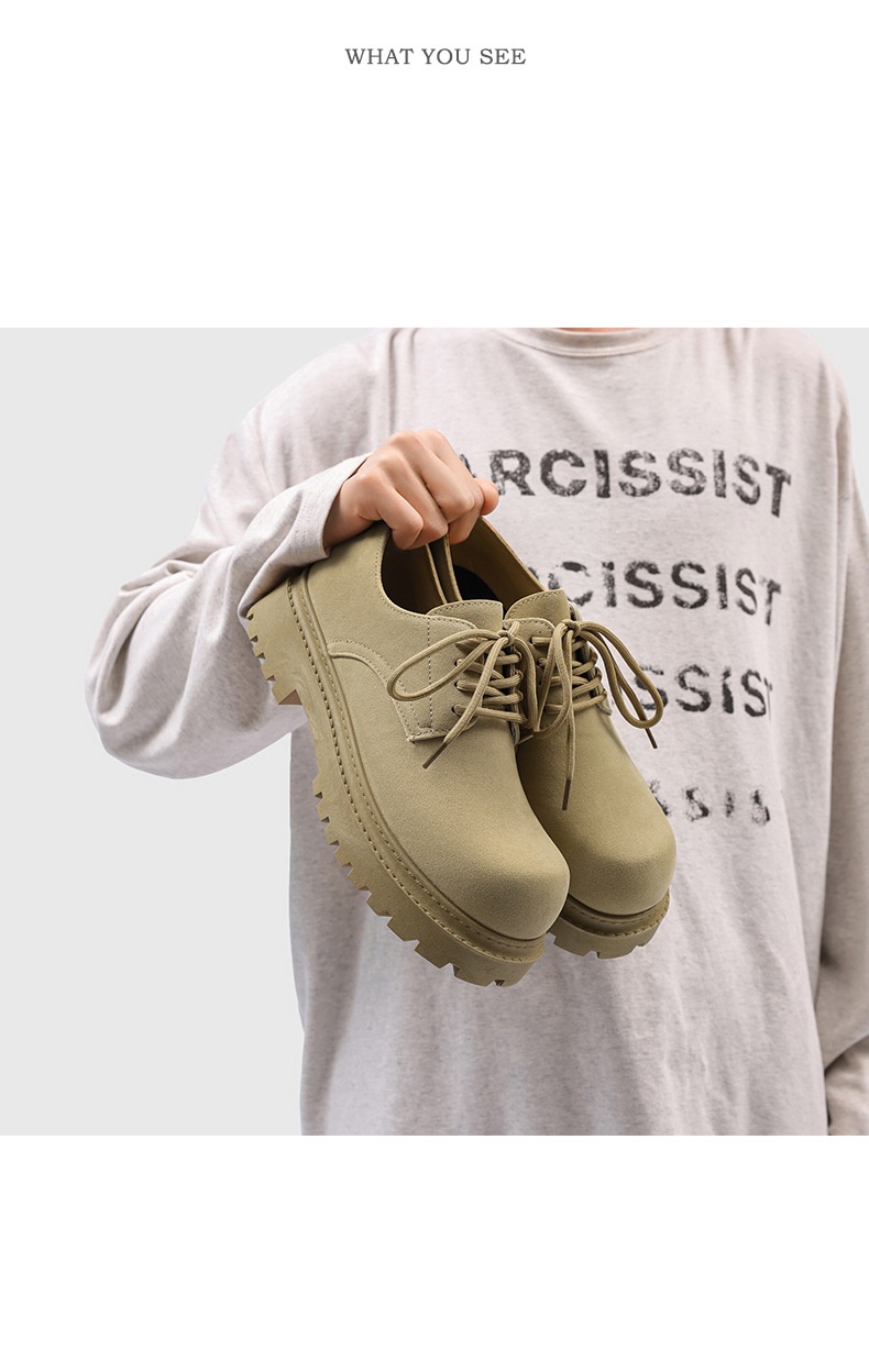 Chaussures derby vintage pour hommes à semelle compensée élégant_voghion.com