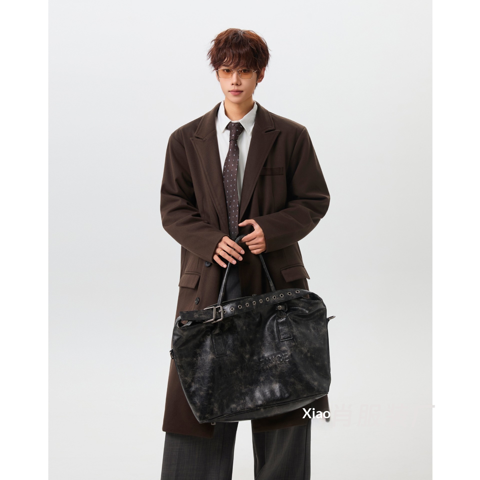 Winter Men, Long Over-the-knee Loose-fitting Korean-style Woolen Trench Coat For Men_voghion.com