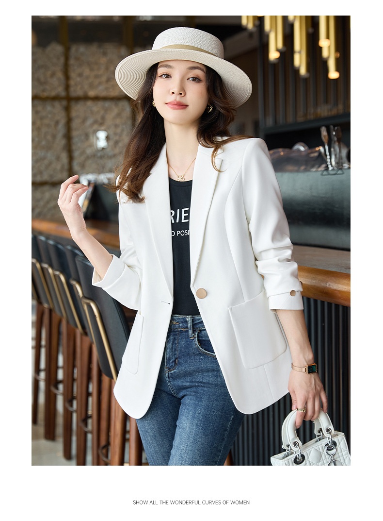 Blazer rosso donna taglio medio giacca elegante maniche lunghe_voghion.com
