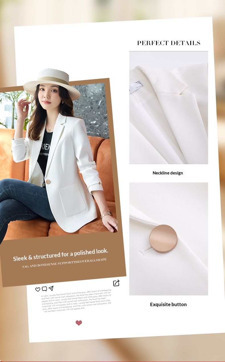Blazer rosso donna taglio medio giacca elegante maniche lunghe_voghion.com
