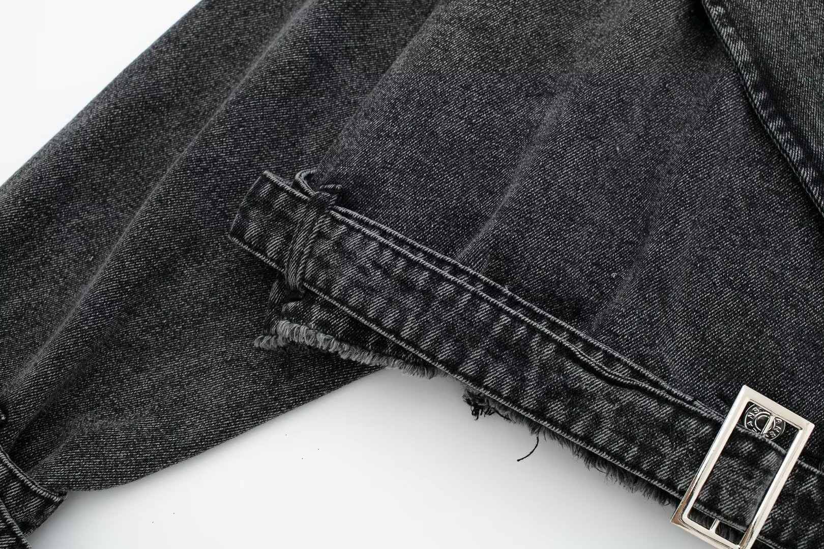 Unique Women’s Short Denim Blazer Jacket European Style Autumn_voghion.com