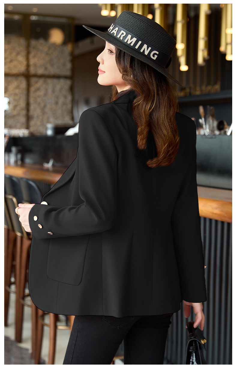 Blazer rosso donna taglio medio giacca elegante maniche lunghe_voghion.com