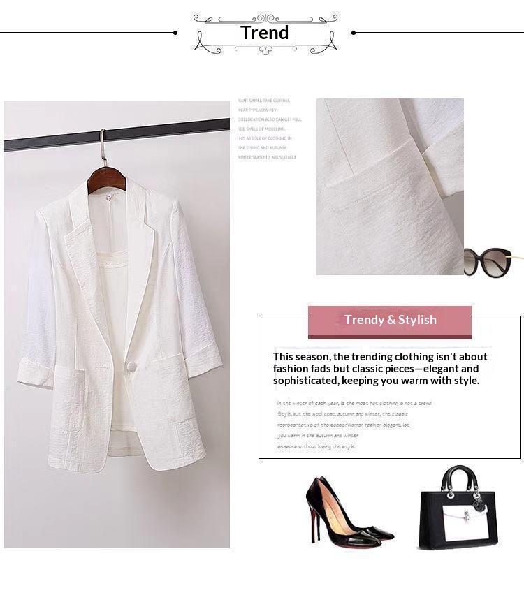 Modischer Damen Blazer In Übergröße Korean Style Freizeit Anzug_voghion.com