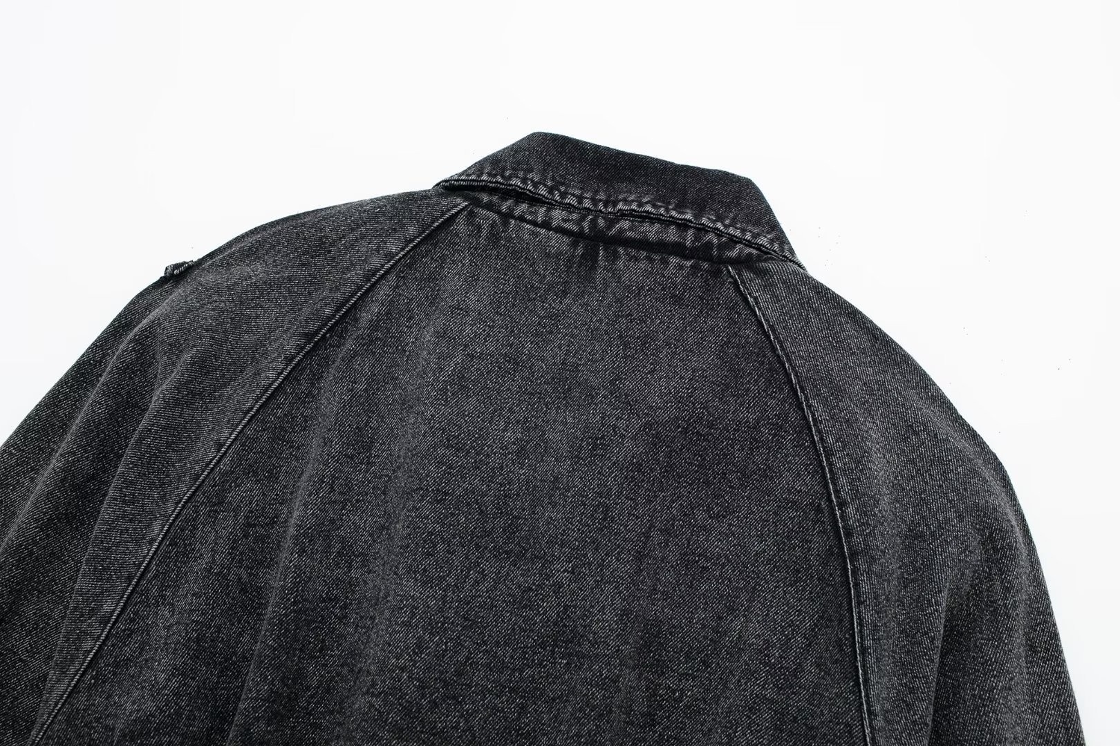 Unique Women’s Short Denim Blazer Jacket European Style Autumn_voghion.com