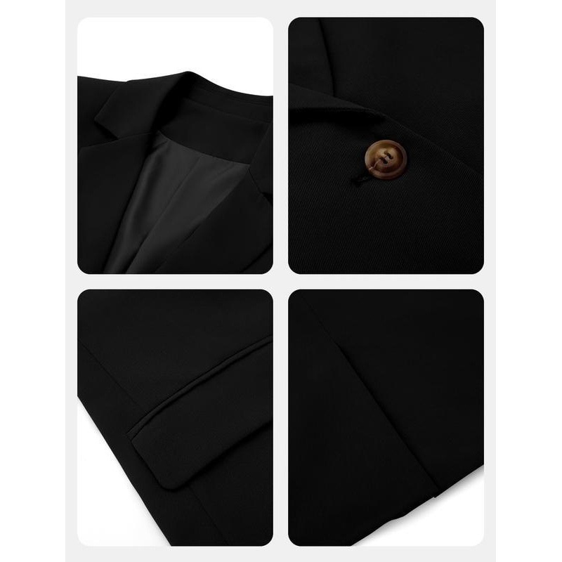 P 83432 Langärmliger Anzug, einfarbiger langärmliger Blazer, europäischer und amerikanischer Stil_voghion.com