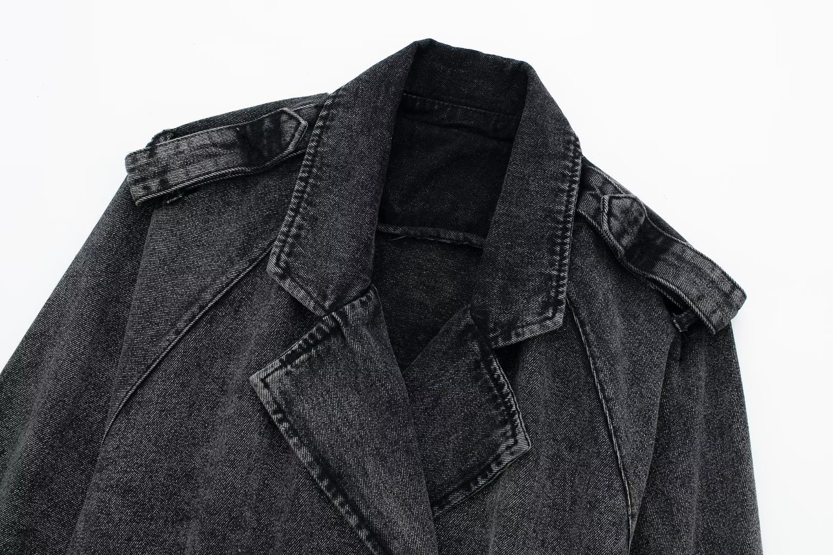 Unique Women’s Short Denim Blazer Jacket European Style Autumn_voghion.com