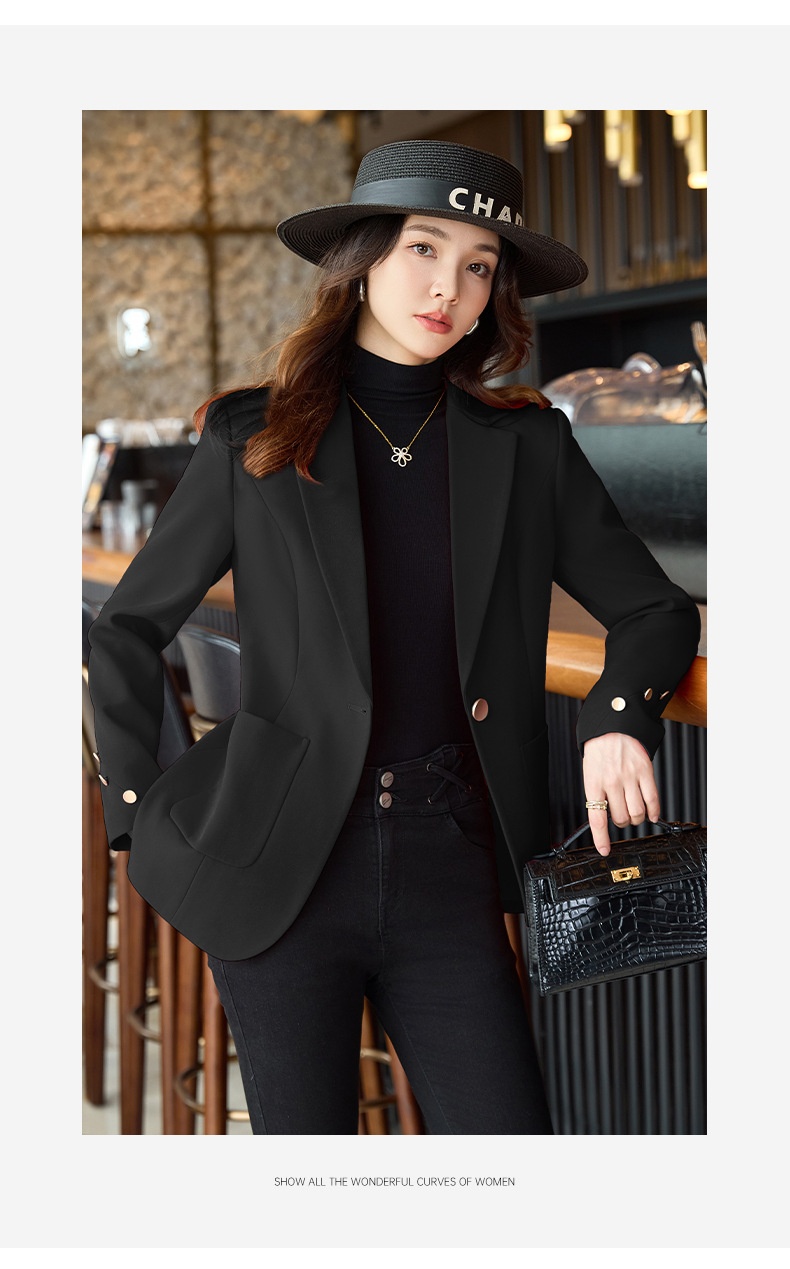 Blazer rosso donna taglio medio giacca elegante maniche lunghe_voghion.com