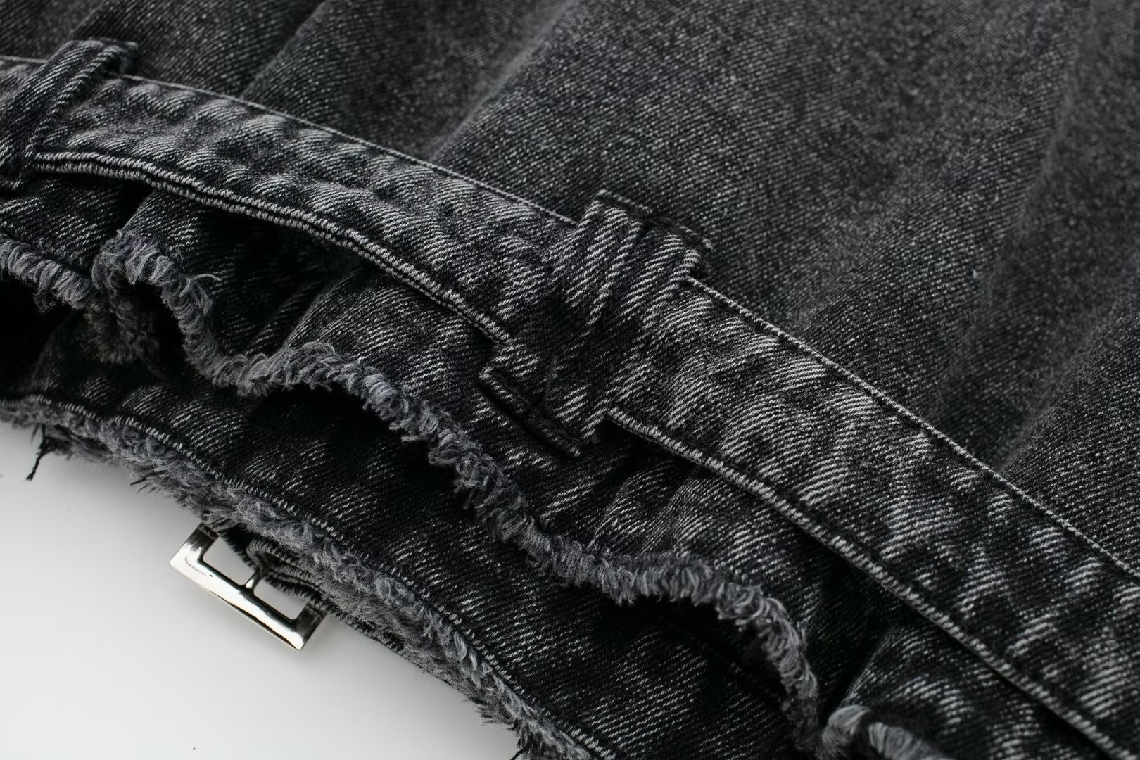Unique Women’s Short Denim Blazer Jacket European Style Autumn_voghion.com