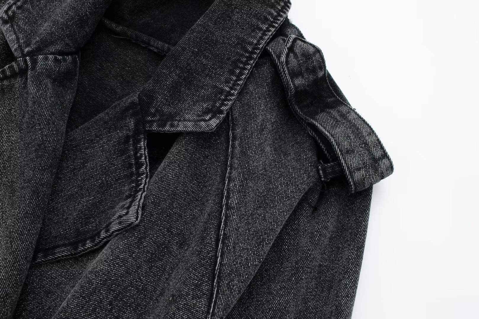 Unique Women’s Short Denim Blazer Jacket European Style Autumn_voghion.com