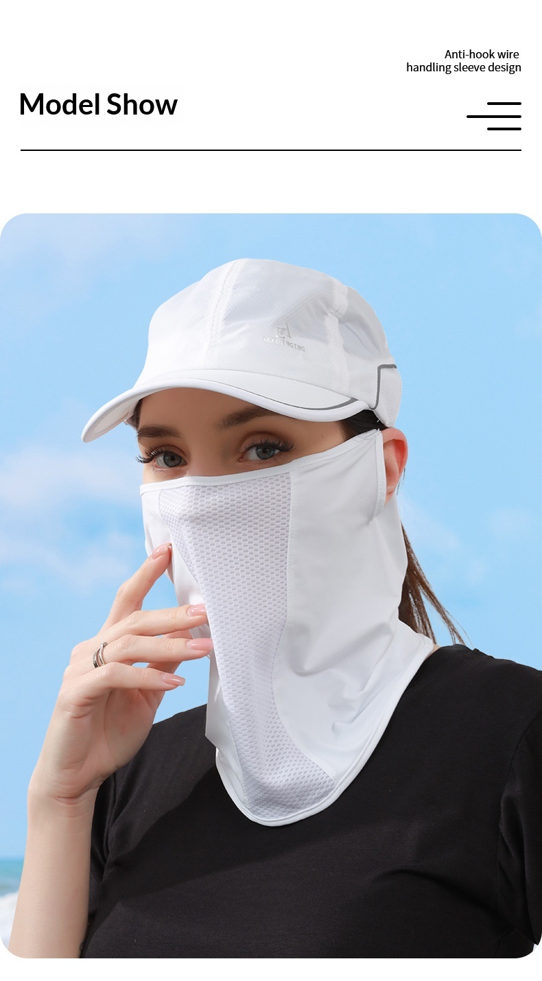 Golf ansigtsmaske med ørestropper solbeskyttelse uv filter_voghion.com