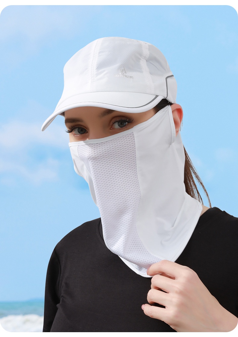 Golf ansigtsmaske med ørestropper solbeskyttelse uv filter_voghion.com