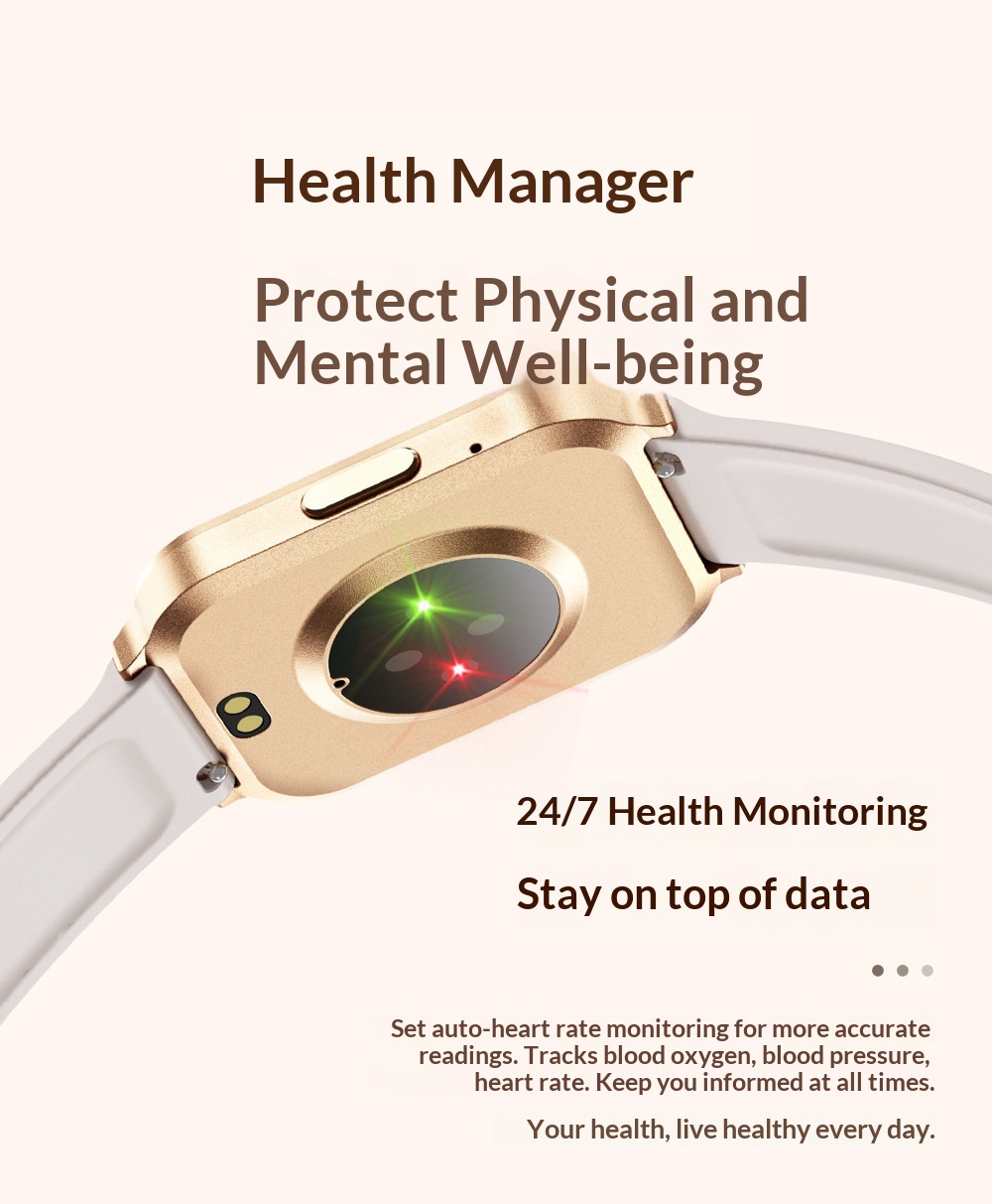 Smartwatch Mit Herzfrequenz- Und Blutsauerstoffmessung_voghion.com