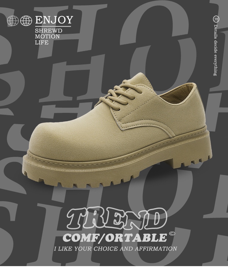 Chaussures derby vintage pour hommes à semelle compensée élégant_voghion.com