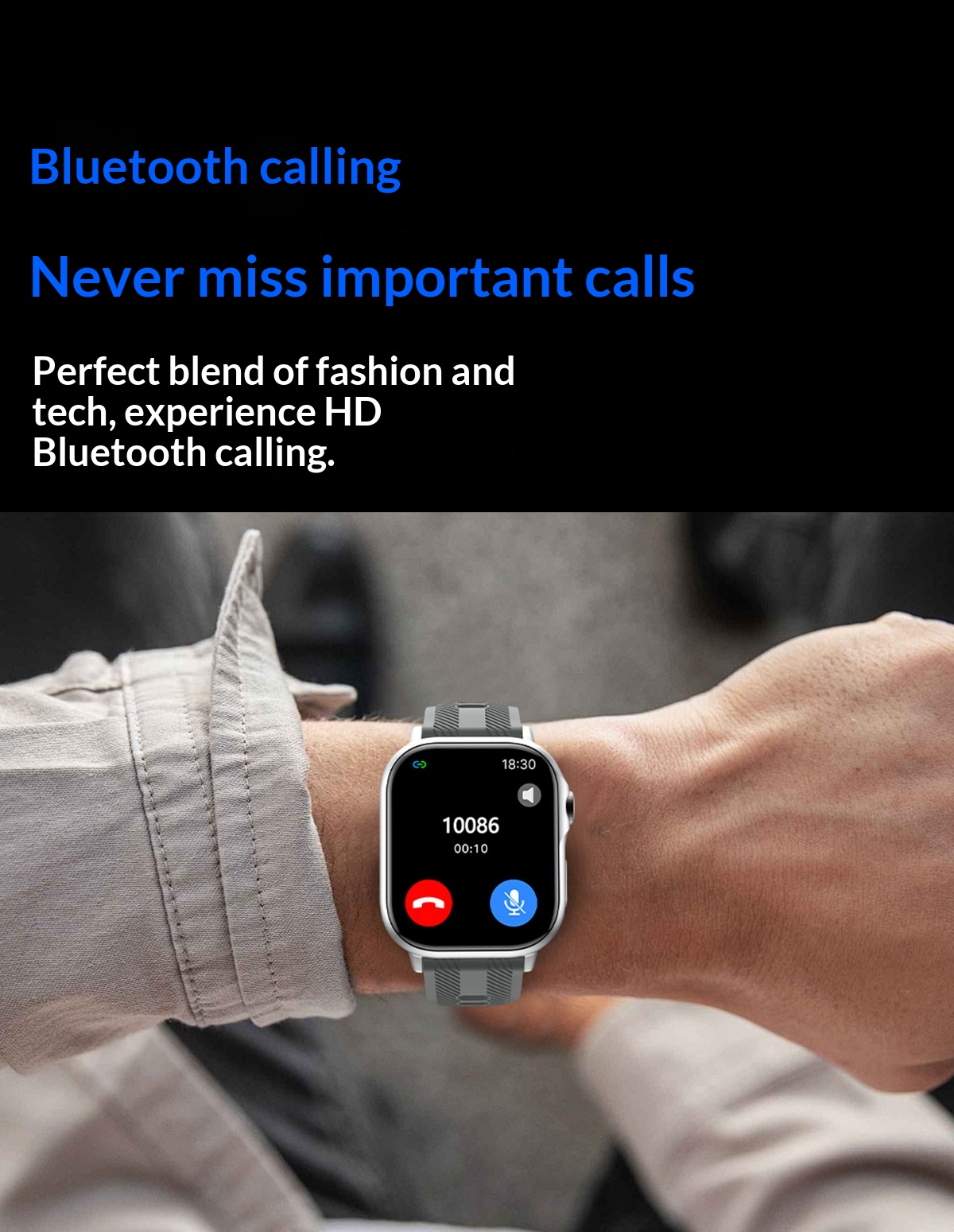 Smartwatch con chiamata bluetooth e cardiofrequenzimetro_voghion.com