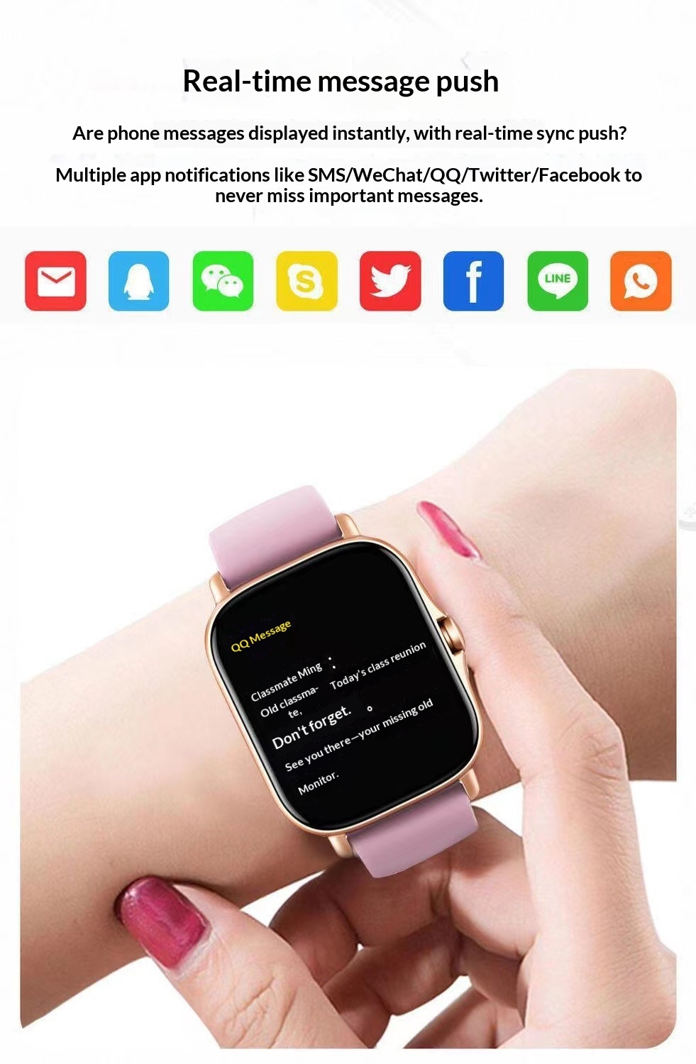 Smartwatch Mit Bluetooth-telefonie Herzfrequenz- Und Blutdruckmesser_voghion.com