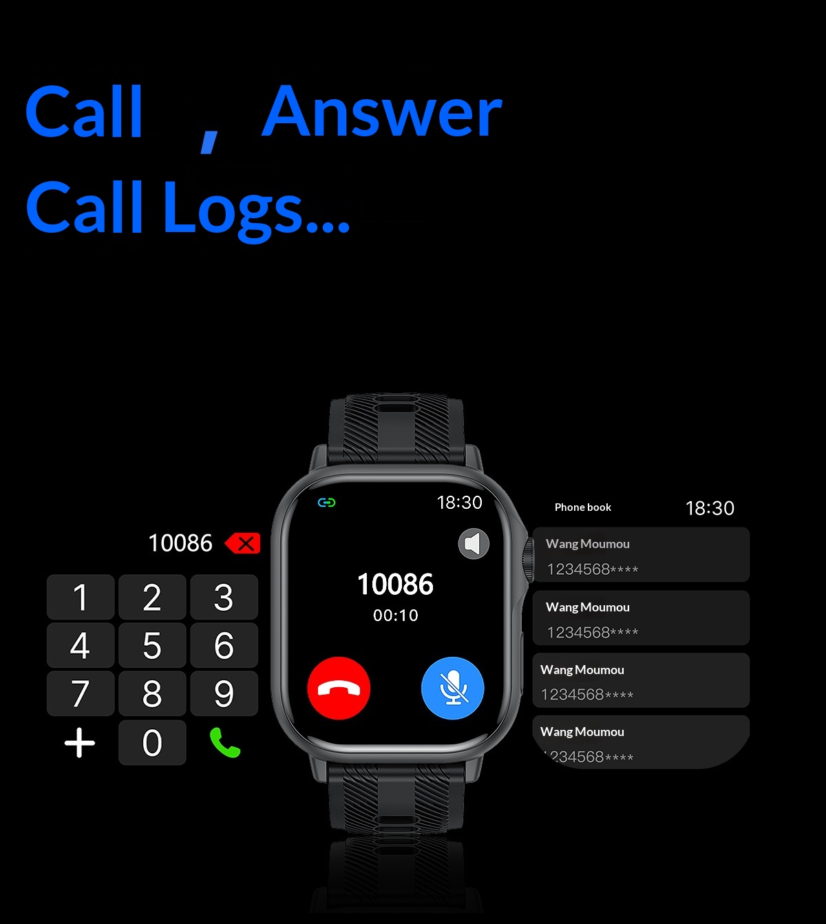 Smartwatch con chiamata bluetooth e cardiofrequenzimetro_voghion.com